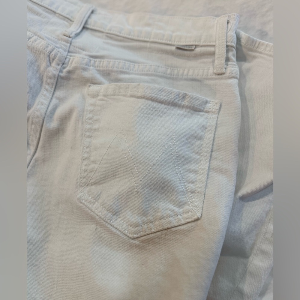 MOTHER SUPERIOR The Tomcat Totally Innocent White Straight Leg Jeans - 28 - Picture 6 of 7